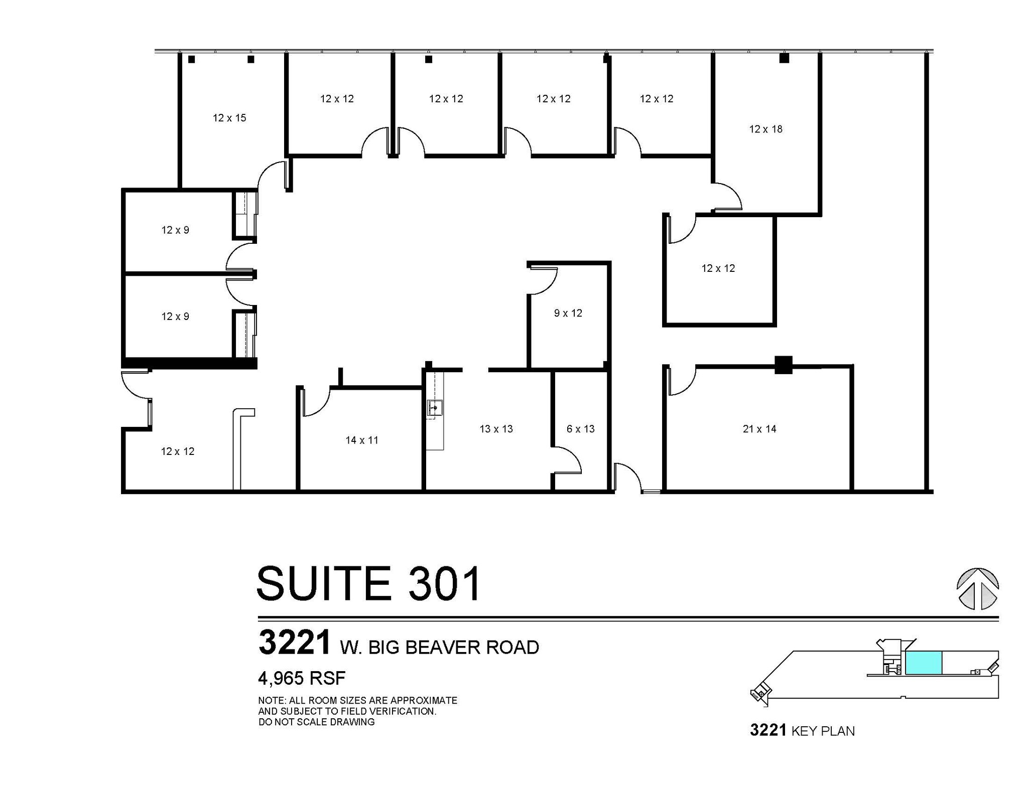 3155 W Big Beaver Rd, Troy, MI for rent Floor Plan- Image 1 of 1