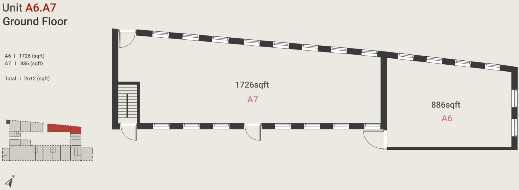 2-10 Bradford Rd, Manchester, GTM M40 7EZ - Unit A6 -  - Floor Plan - Image 1 of 1
