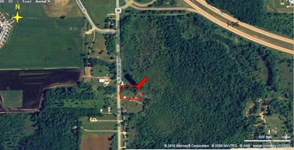 582 N Burkhart Rd, Howell, MI - aerial  map view