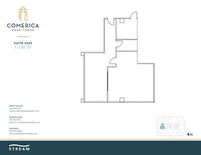 1717 Main St, Dallas, TX for rent Floor Plan- Image 2 of 2