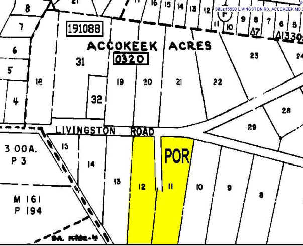 15638 Livingston Rd, Accokeek, MD for sale - Plat Map - Image 2 of 6