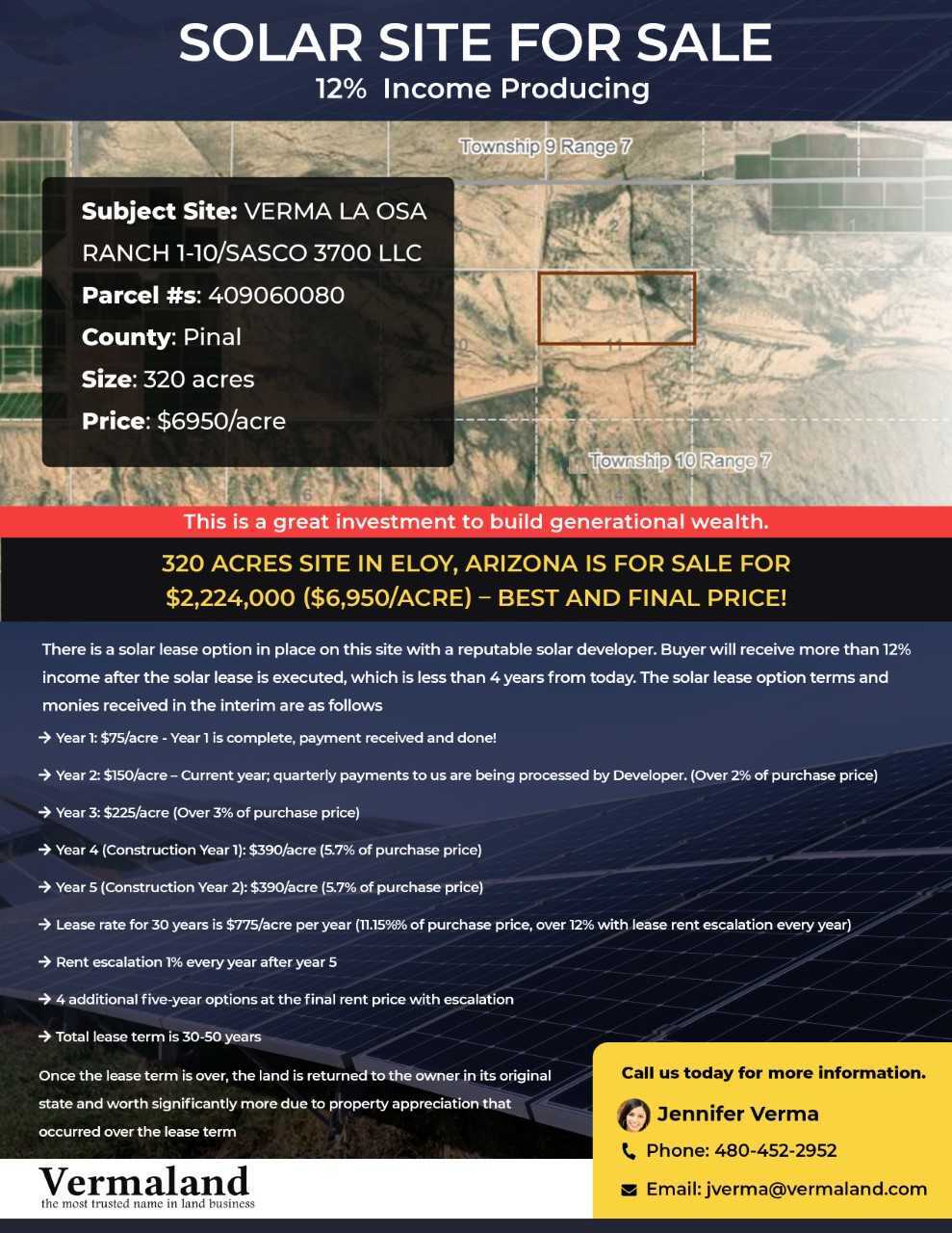 Vacant Land 320 Acres, Eloy, AZ for sale Primary Photo- Image 1 of 1