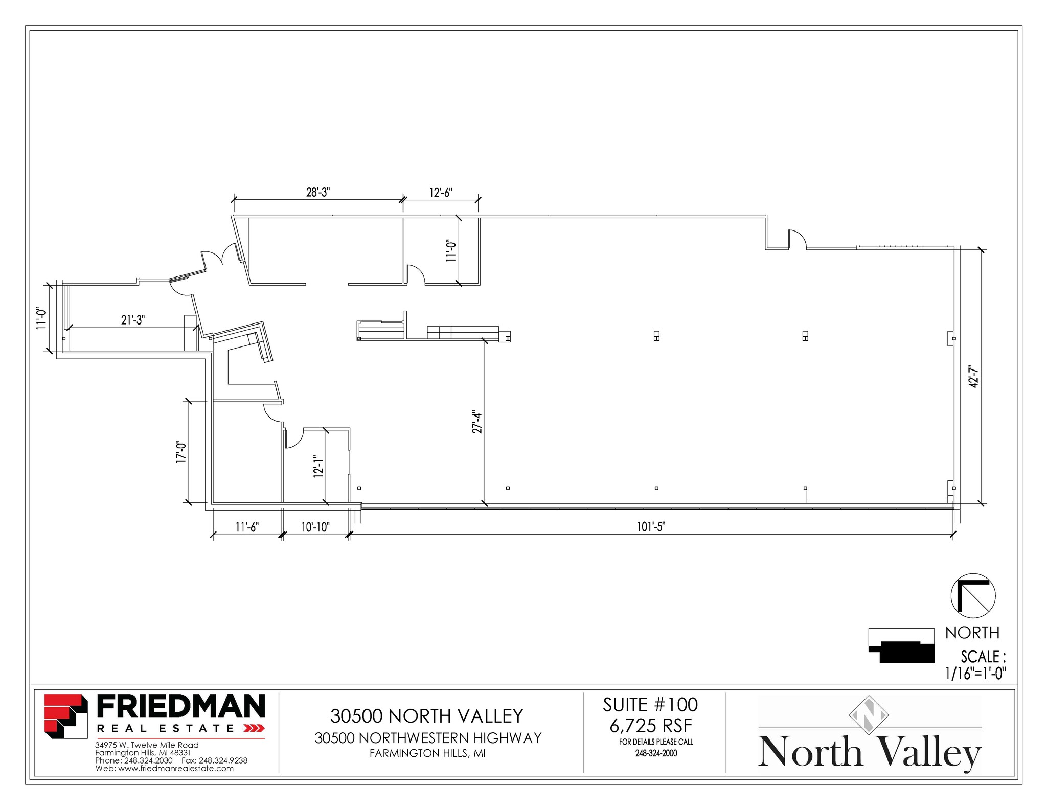 30500 Northwestern Hwy, Farmington Hills, MI to rent Floor Plan- Image 1 of 2