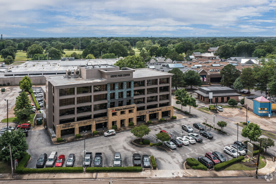 4515 Poplar Ave, Memphis, TN for rent - Aerial - Image 2 of 4