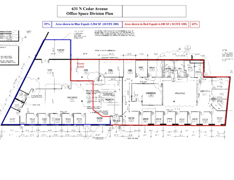 631 N Cedar Ave, Owatonna, MN for rent - Site Plan - Image 2 of 2