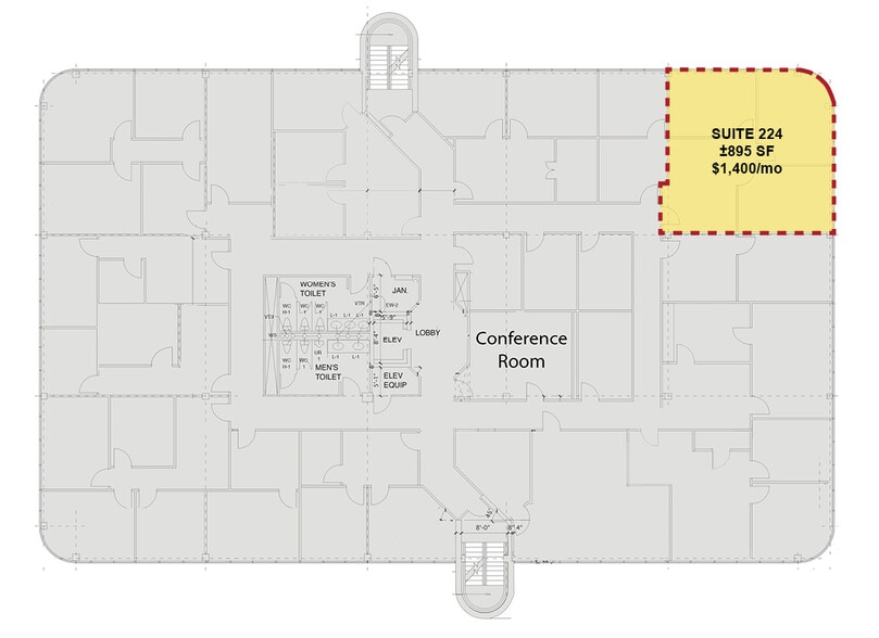 10201 W Markham St, Little Rock, AR to rent - Floor Plan - Image 2 of 7