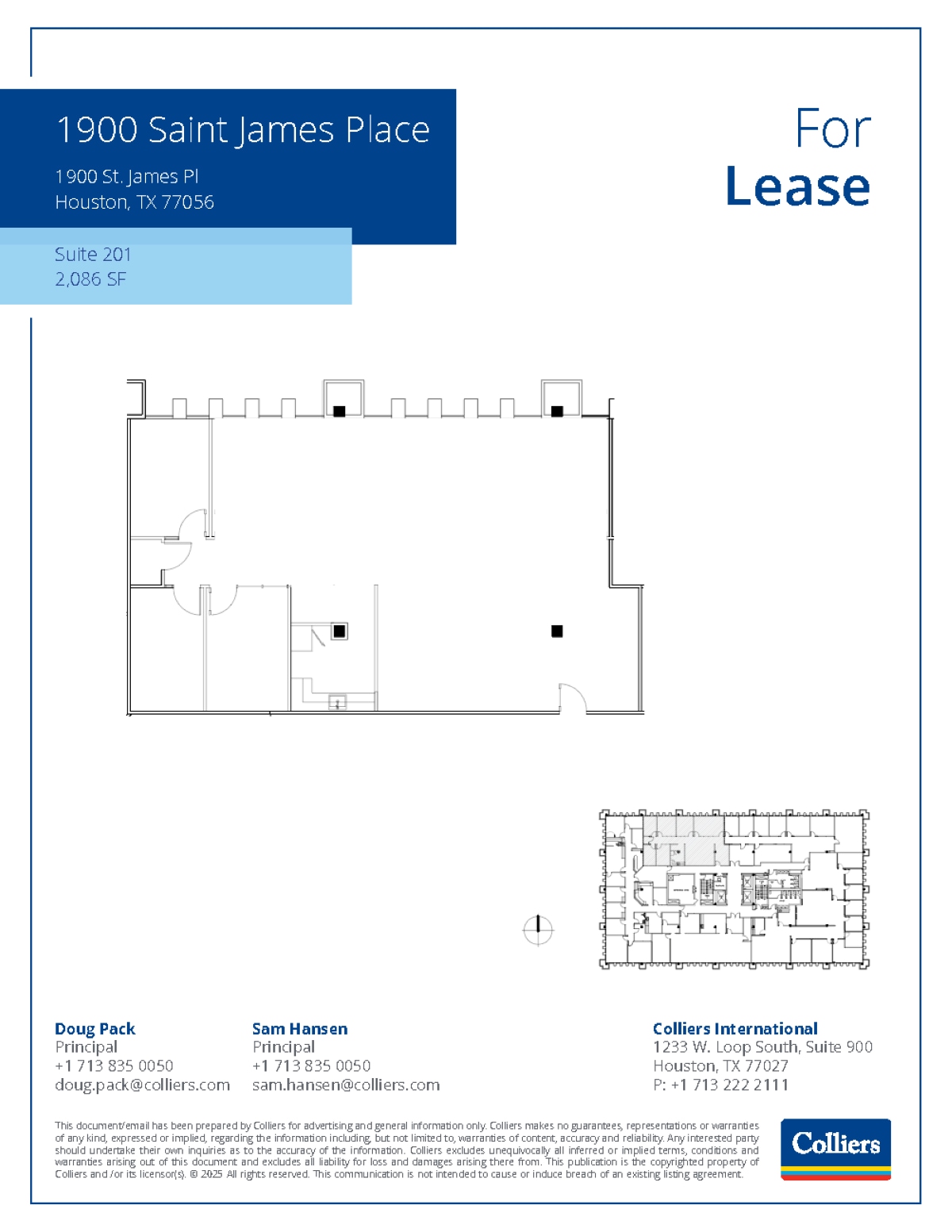 1900 St James Pl, Houston, TX to rent Floor Plan- Image 1 of 1