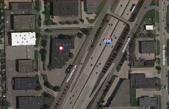 25780-25790 Commerce Dr, Madison Heights, MI - aerial  map view