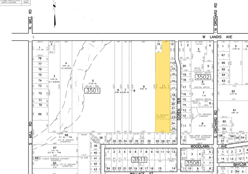 1535 W Landis Ave, Vineland, NJ for sale - Plat Map - Image 3 of 3