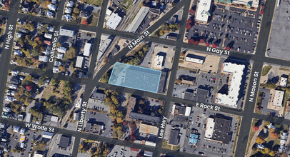 28 W Rock St, Harrisonburg, VA - aerial  map view