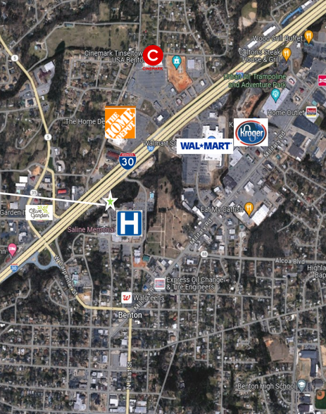 I-30 @ Main (NE), Benton, AR for sale - Aerial - Image 2 of 3