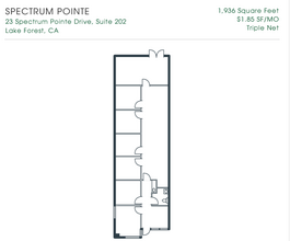 23 Spectrum Pointe Dr, Lake Forest, CA for rent Floor Plan- Image 1 of 1