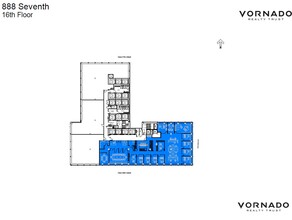 888 7th Ave, New York, NY for rent Floor Plan- Image 1 of 1