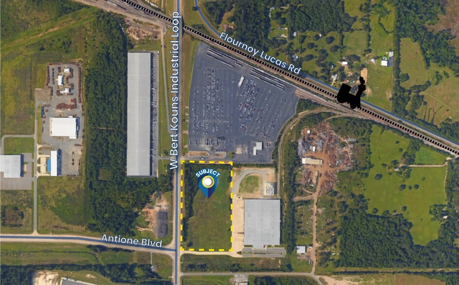 7601 W Bert Kouns Industrial Loop, Shreveport, LA for rent - Aerial - Image 2 of 3