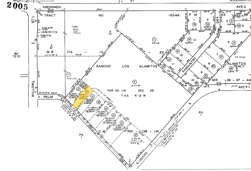 2540 N Palm Dr, Signal Hill, CA for rent - Plat Map - Image 2 of 6