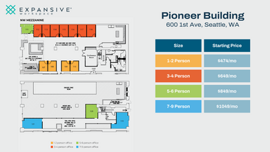 600 1st Ave, Seattle, WA for rent Floor Plan- Image 1 of 4