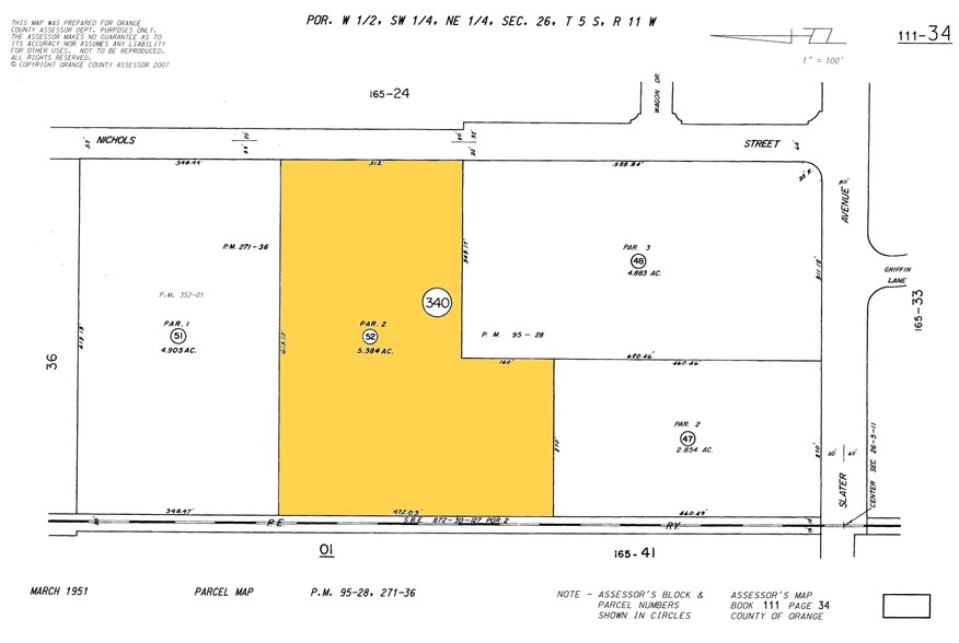 17311 Nichols Ln, Huntington Beach, CA for rent - Plat Map - Image 2 of 4