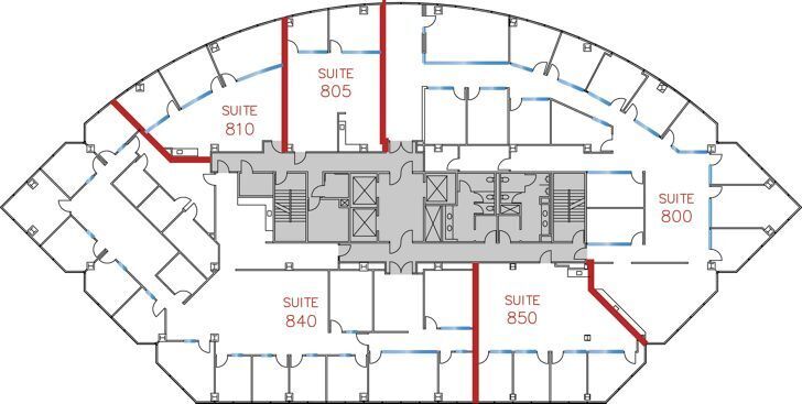 9255 Towne Centre Dr, San Diego, CA to rent Floor Plan- Image 1 of 6