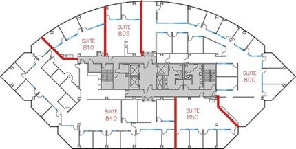 9255 Towne Centre Dr, San Diego, CA to rent Floor Plan- Image 1 of 6