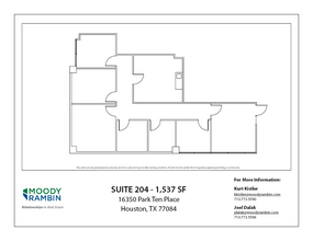 16350 Park Ten Place Dr, Houston, TX for rent Floor Plan- Image 1 of 1