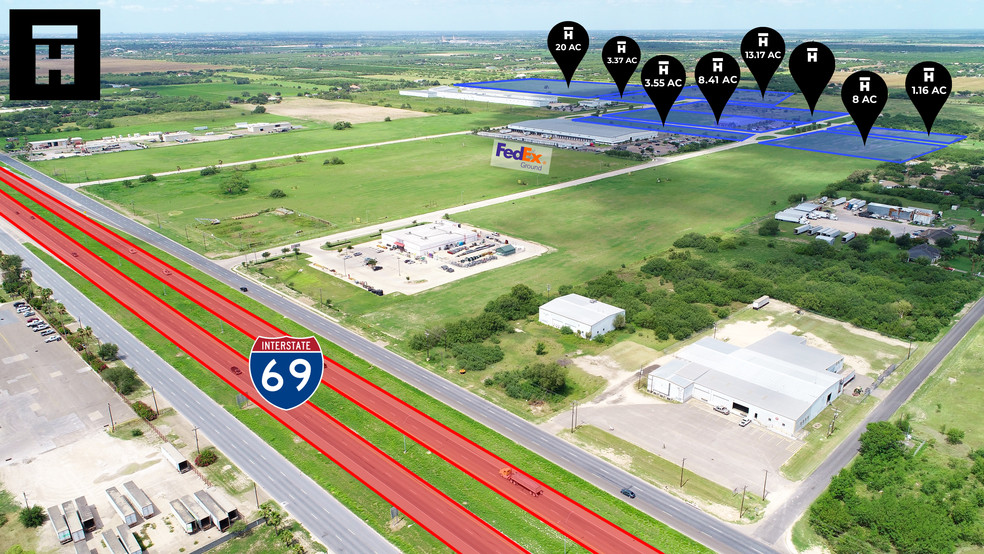 Edinburg North Industrial Park - Portfolio Of Land, Edinburg, TX for sale - Primary Photo - Image 1 of 1