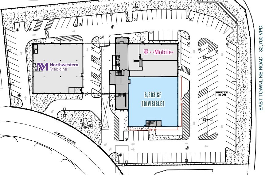 850-870 N Milwaukee Ave, Vernon Hills, IL to rent Floor Plan- Image 1 of 1