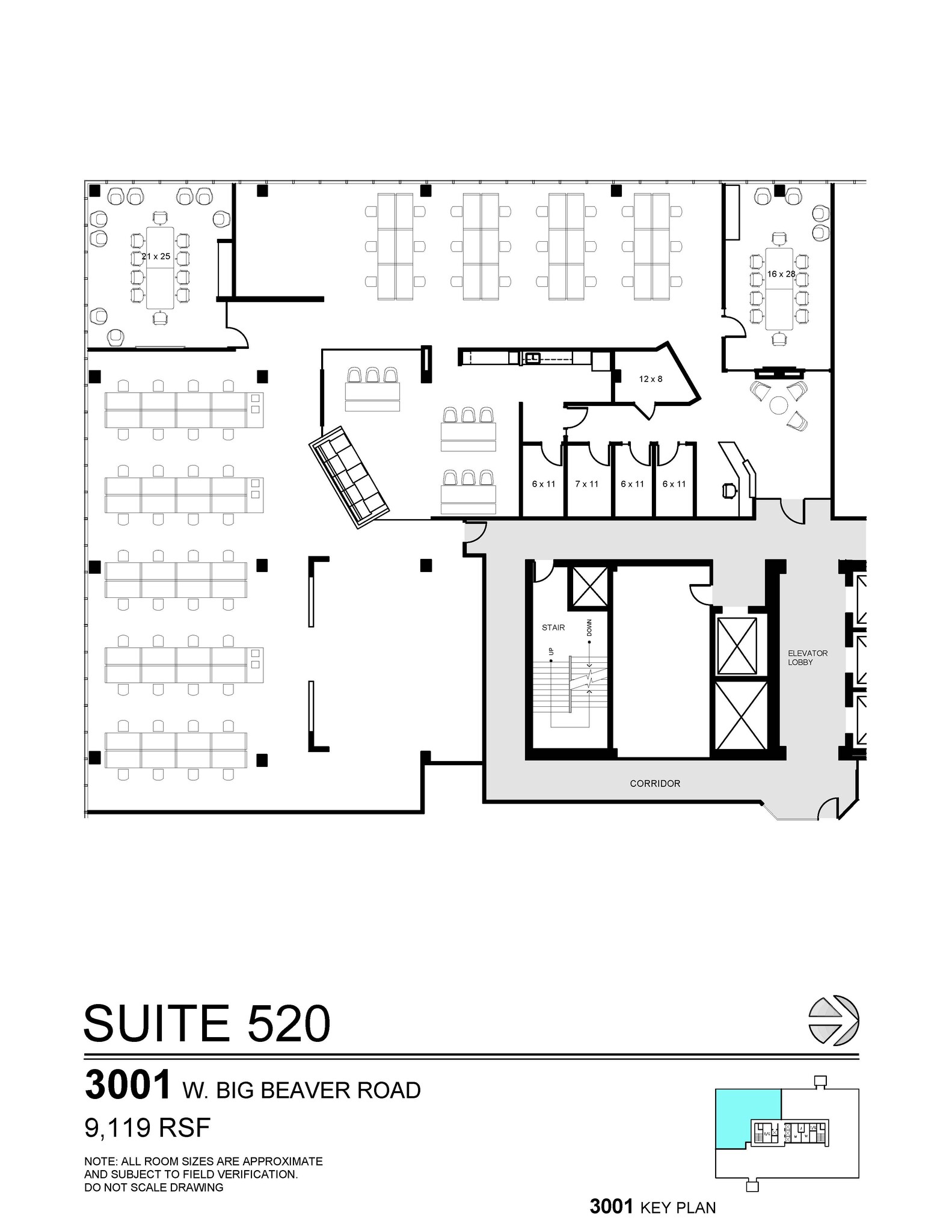 3155 W Big Beaver Rd, Troy, MI for rent Floor Plan- Image 1 of 1