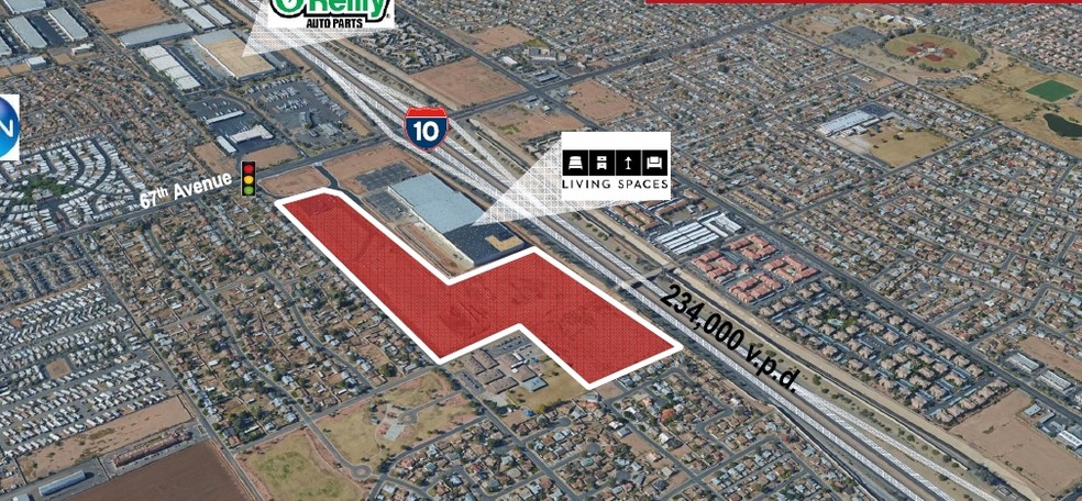 SEC 67th Ave & I-10, Phoenix, AZ for rent - Aerial - Image 2 of 3