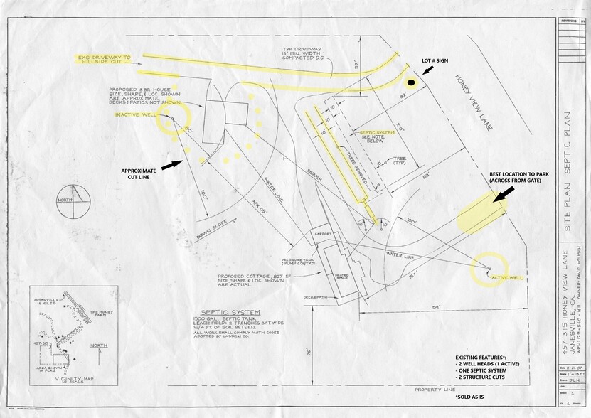 457-315 Honey View Ln, Milford, CA for sale - Site Plan - Image 2 of 16