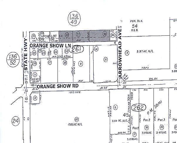 320-396 Orange Show Ln, San Bernardino, CA for rent - Plat Map - Image 2 of 7