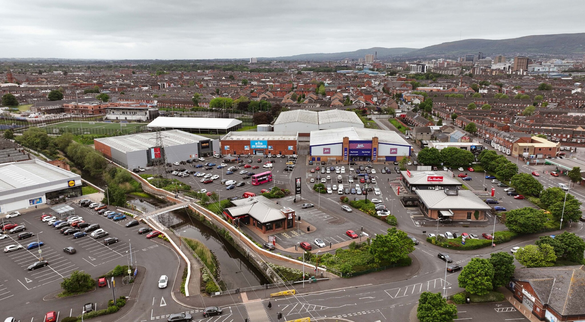 Connswater Link, Belfast to rent Aerial- Image 1 of 2