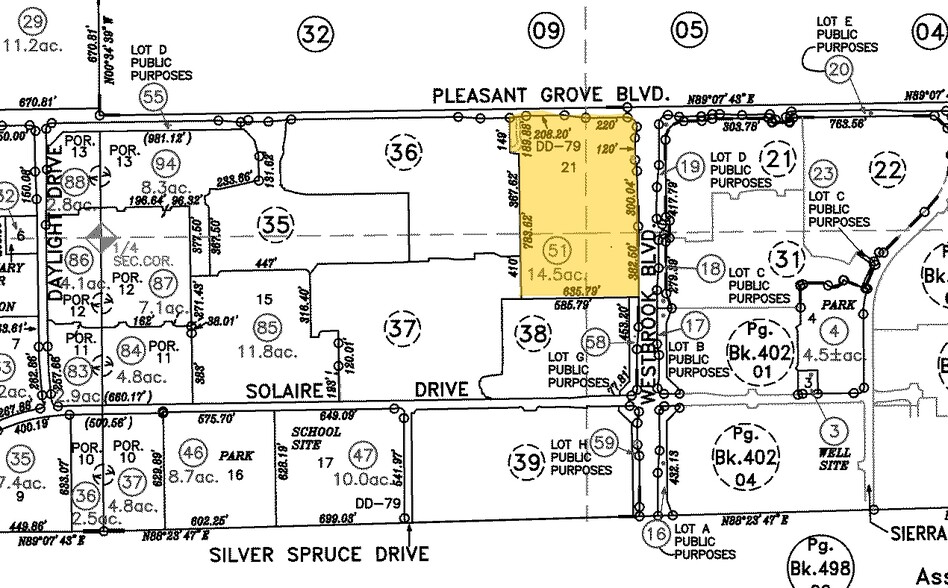 Westbrook Blvd, Roseville, CA for sale - Plat Map - Image 2 of 2