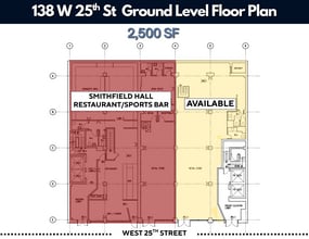 138 W 25th St, New York, NY to rent Floor Plan- Image 2 of 8