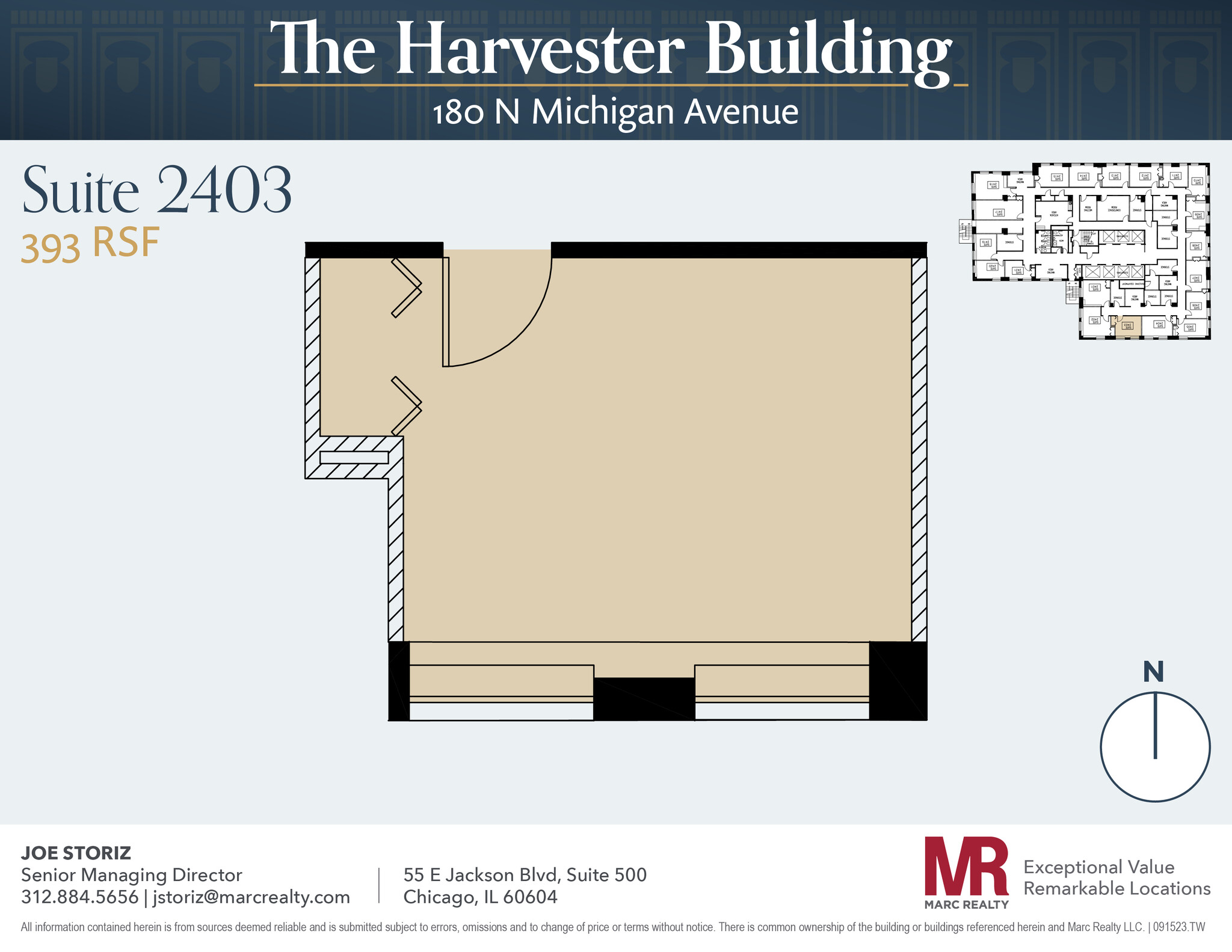 180 N Michigan Ave, Chicago, IL to rent Floor Plan- Image 1 of 3