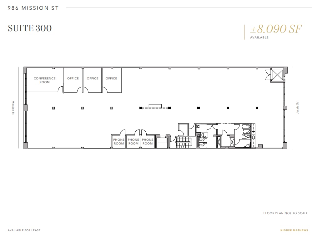 986 Mission St, San Francisco, CA to rent Floor Plan- Image 1 of 1