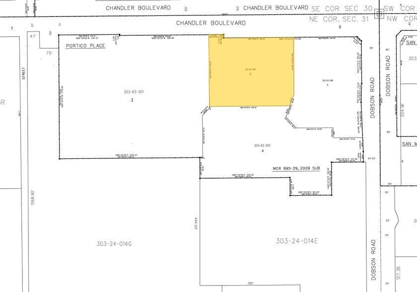 2051 W Chandler Blvd, Chandler, AZ for sale - Plat Map - Image 1 of 1