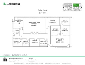 6660 Riverside Dr, Metairie, LA for rent Site Plan- Image 1 of 1