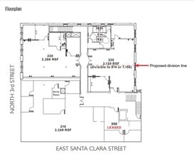 101-115 E Santa Clara St, San Jose, CA to rent Floor Plan- Image 1 of 1