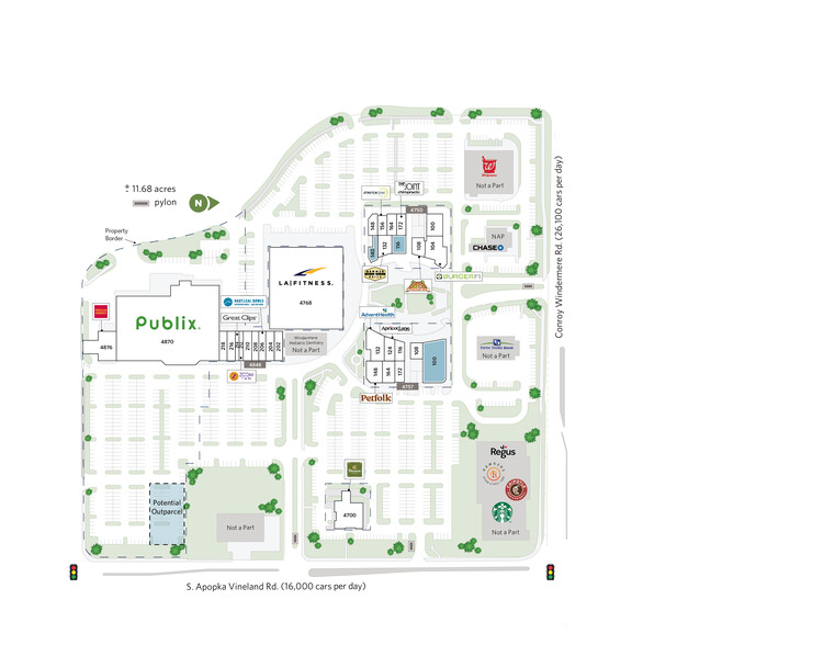 4700-4744 S Apopka Vineland Rd, Orlando, FL for rent - Site Plan - Image 3 of 20