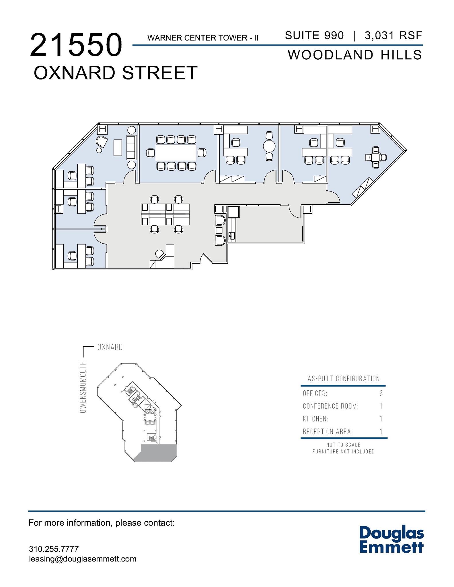 21550 Oxnard St, Woodland Hills, CA for rent Floor Plan- Image 1 of 1