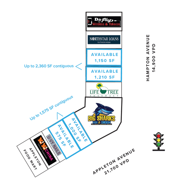 8329-8349 W Appleton Ave, Milwaukee, WI for rent - Floor Plan - Image 3 of 3