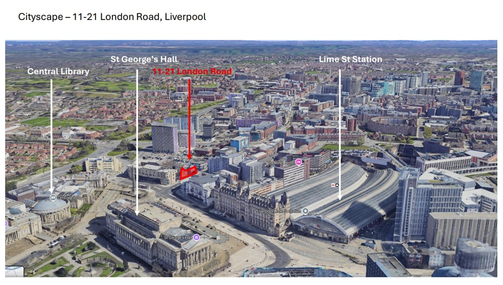 11-21 London Road, Liverpool portfolio of 3 properties for sale on LoopNet.co.uk - Aerial - Image 3 of 3