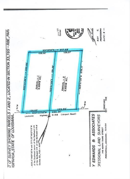 S Airport Rd, Hammond, LA for sale - Plat Map - Image 1 of 1