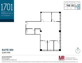 1701 E Woodfield Rd, Schaumburg, IL to rent Floor Plan- Image 1 of 8