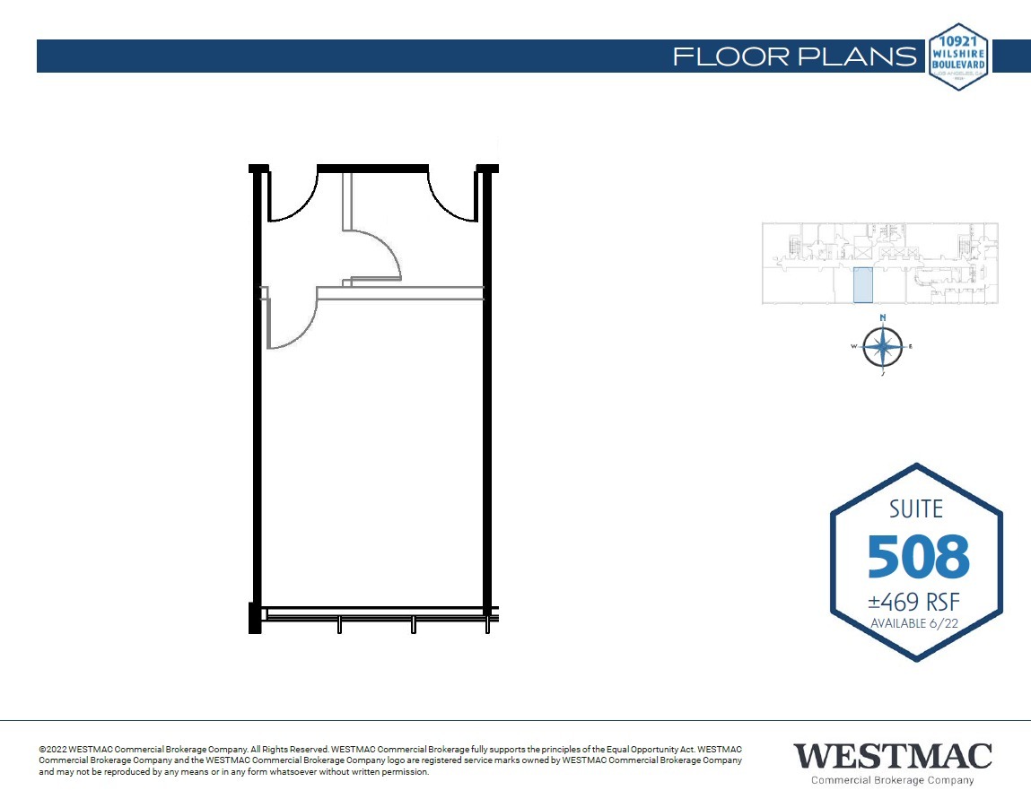 10921 Wilshire Blvd, Los Angeles, CA for rent Floor Plan- Image 1 of 1