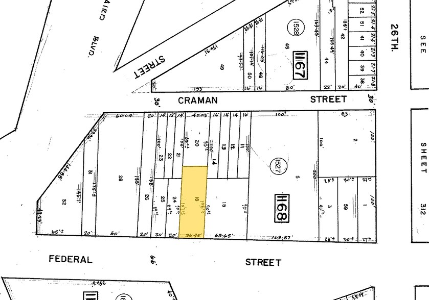 2624-2626 Federal St, Camden, NJ for sale - Plat Map - Image 1 of 1