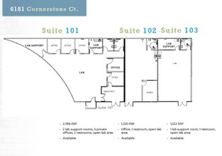 6185 Cornerstone Ct E, San Diego, CA to rent Floor Plan- Image 1 of 1