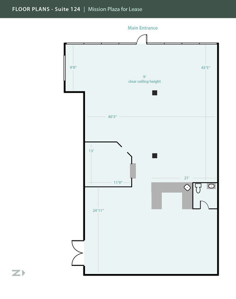 3501 50th- St, Lubbock, TX for rent - Floor Plan - Image 3 of 9