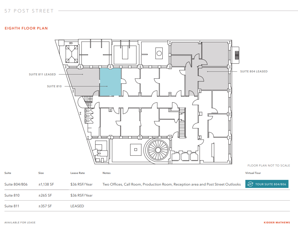 57-65 Post St, San Francisco, CA for rent Floor Plan- Image 1 of 1