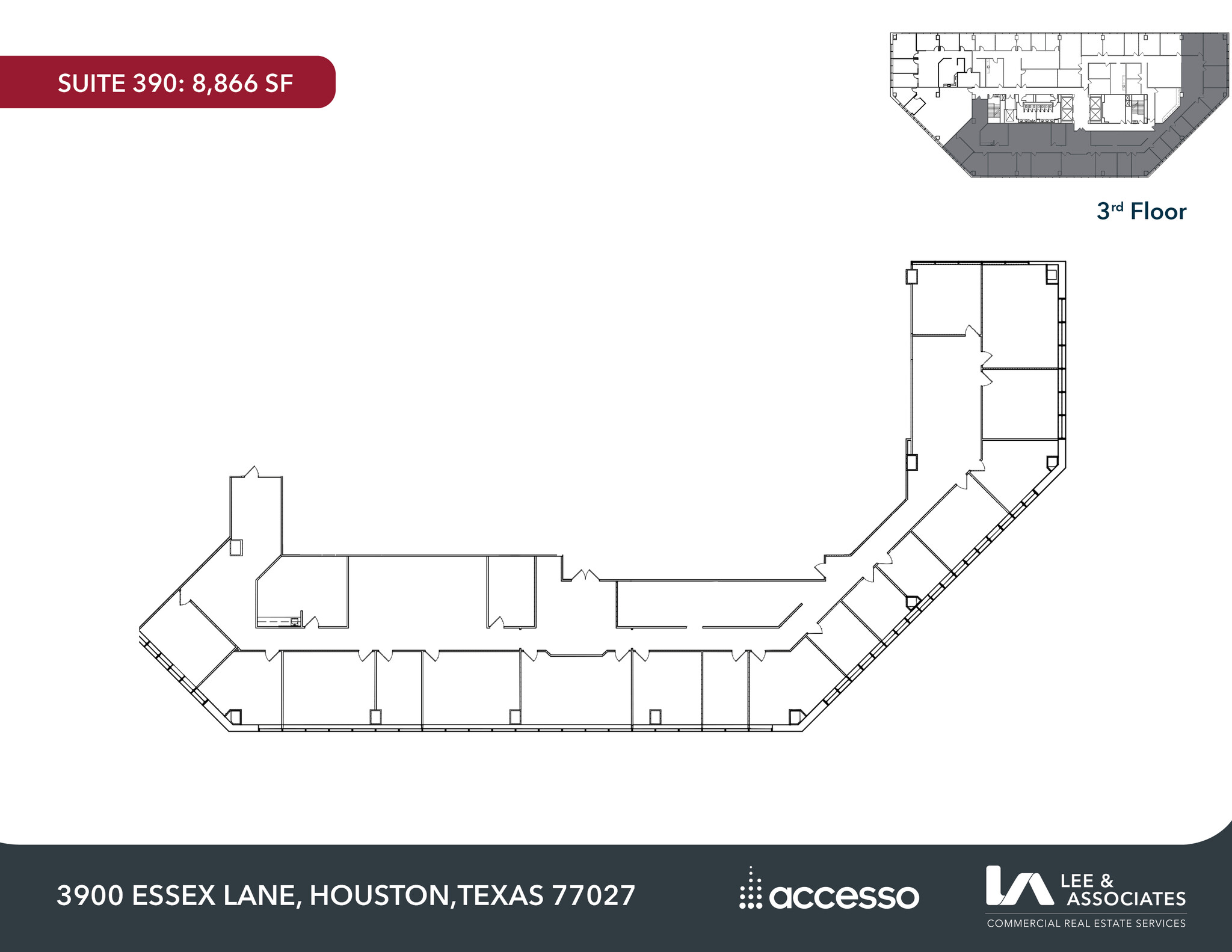 3900 Essex Ln, Houston, TX for rent Floor Plan- Image 1 of 2